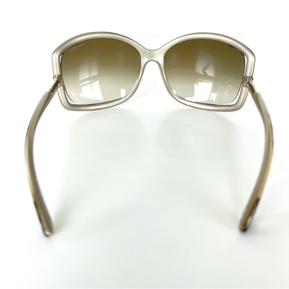 TOM FORD TF125 Anais Gray Gradient Lenses w Black Gray Silver Frame Sunglasses - Picture 8 of 15